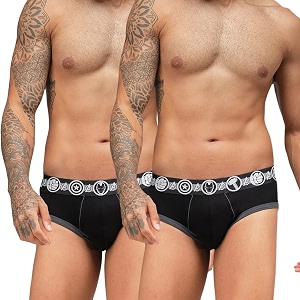 Zoiro Men Cotton Blend Printed Marvel Brief