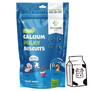 zoivane dog food treats and biscuits  calcium milky biscuit veg food for dog puppy and adult dogs  dog treats for adult dog and all types breeds and stages - pack of 01-100 grms