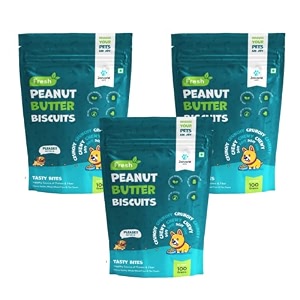 zoivane dog food treats and biscuits  peanut butter biscuit veg food for dog puppy and adult dogs  dog treats for adult dog all type of breeds and stages - pack of 03-100 grms