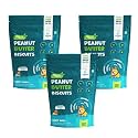 ZOIVANE Dog Food, Treats and Biscuits | Peanut Butter Biscuit Veg Food for Dog, Puppy and Adult Dogs | Dog Treats for Adult Dog, All Type of Breeds and Stages - Pack of 03-100 grms