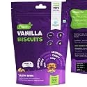 ZOIVANE Dog Food, Treats and Biscuits | Vanilla Biscuit Veg Food for Dog, Puppy and Adult Dogs | Dog Treats for Adult Dog and All Types Breeds and Stages - Pack of 01-100 grms