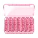 Zoksi Pill Organizer 4 Times a Day,7 Day Pill Box with Removable Daily Case