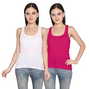 ZOLDY Womens Sleeveless Slim fit Cotton Racerback