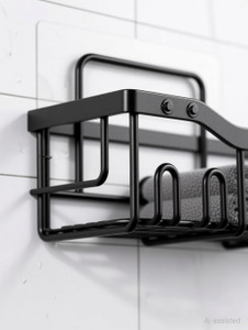 Zolento 5 Pcs Bathroom Shelf Iron Wall