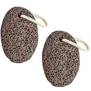 zollyss 2 pcs natural lava pumice stone callus coffee remover for feet heels and palm clean scruber hard skin callus remover scrub pumice tool