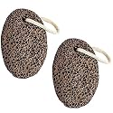 Zollyss 2 Pcs Natural Lava Pumice Stone Callus Coffee Remover for Feet Heels and Palm Clean Scruber Hard Skin Callus Remover Scrub Pumice Tool