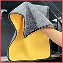 Zollyss Microfiber Cleaning Cloth 800 GSM for Car | Ultra Thick Dual Layer Car Drying Towel | Super Absorbent Lint Free Scratch Free Microfiber Cloth for Car, Bike, Kitchen & Home (3 Pc)