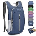 ZOMAKE 10L Ultra Lightweight Packable Backpack, Small Daypack Light Foldable Backpacks Water Resistant Day Bag for Hiking(Navy Blue)