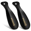 ZOMAKE Metal Shoe Horn, Small Travel Shoehorn for Men Women Kids 7.5" 2Pcs