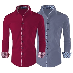 Zombom Combo of Mens Solid Regular Fit