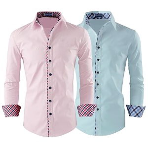 Zombom Combo of Mens Solid Regular Fit