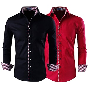 Zombom Combo of Mens Solid Regular Fit