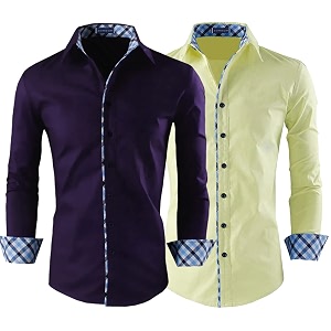 Zombom Combo of Mens Solid Regular Fit