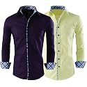 Zombom Combo of Men39s Solid Regular Fit