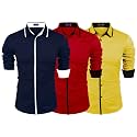 Zombom Combo of Men39s Cotton Blend Solid