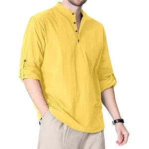 Zombom Cotton Polyester Blend Solid Casual Regular