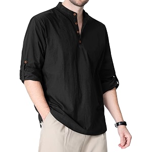 Zombom Cotton Polyester Blend Solid Casual Regular