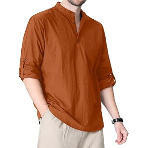 Zombom Cotton Polyester Blend Solid Casual Regular