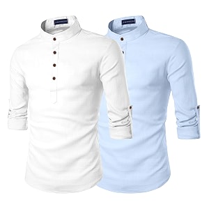 Zombom Mens Combo Cotton Polyester Blend Solid