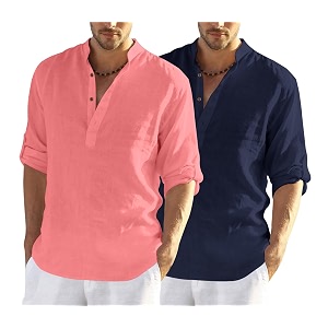 Zombom Mens Combo Cotton Polyester Blend Solid