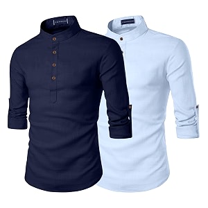 Zombom Mens Combo Cotton Polyester Blend Solid