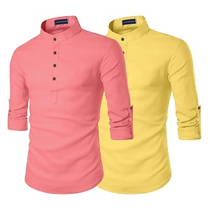 Zombom Mens Combo Cotton Polyester Blend Solid