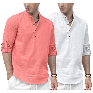 Zombom Mens Combo Cotton Polyester Blend Solid