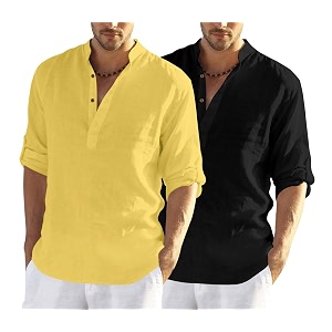 Zombom Mens Combo Cotton Polyester Blend Solid