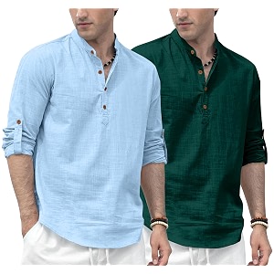 Zombom Mens Combo Cotton Polyester Blend Solid