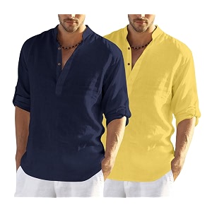 Zombom Mens Combo Cotton Polyester Blend Solid