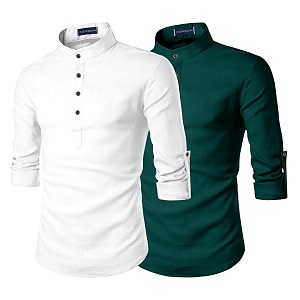 Zombom Mens Combo Cotton Polyester Blend Solid