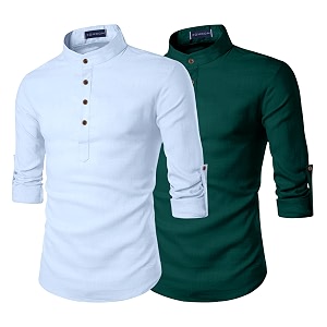 Zombom Mens Combo Cotton Polyester Blend Solid