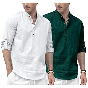 Zombom Mens Combo Cotton Polyester Blend Solid