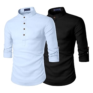 Zombom Mens Combo Cotton Polyester Blend Solid