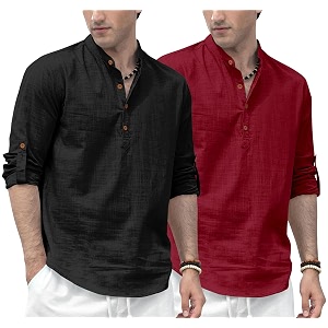 Zombom Mens Combo Cotton Polyester Blend Solid