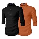 Zombom Men39s Combo Cotton Polyester Blend Solid