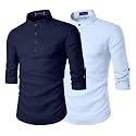 Zombom Men39s Combo Cotton Polyester Blend Solid