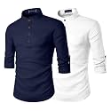 Zombom Men39s Combo Cotton Polyester Blend Solid