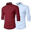 Zombom Men39s Combo Cotton Polyester Blend Solid