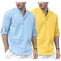 Zombom Men39s Combo Cotton Polyester Blend Solid