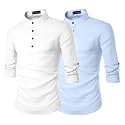 Zombom Men39s Combo Cotton Polyester Blend Solid