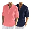 Zombom Men39s Combo Cotton Polyester Blend Solid