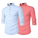 Zombom Men39s Combo Cotton Polyester Blend Solid