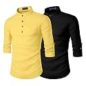 Zombom Men39s Combo Cotton Polyester Blend Solid