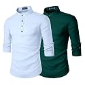Zombom Men39s Combo Cotton Polyester Blend Solid