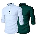 Zombom Men39s Combo Cotton Polyester Blend Solid