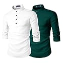 Zombom Men39s Combo Cotton Polyester Blend Solid