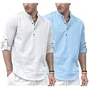 Zombom Men39s Combo Cotton Polyester Blend Solid
