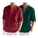 Zombom Men39s Combo Cotton Polyester Blend Solid