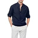 Zombom Men's Cotton Blend Mandarin Collar Self One Design Full Sleeve Casual Short Kurta
